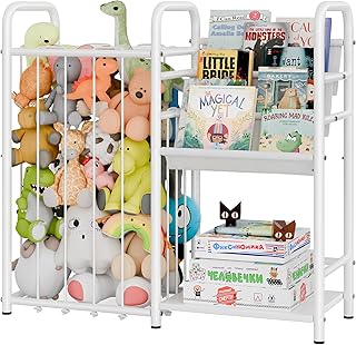 GRANNY SAYS Kids Bookshelf and Toy Storage Unit, Book Shelf Kids Room, Kids Book Shelf and Toys Organiser, Children\'s Bookcases with 3 Compartments, Nursery Book Shelf for Kids Rooms Nursery Playroom