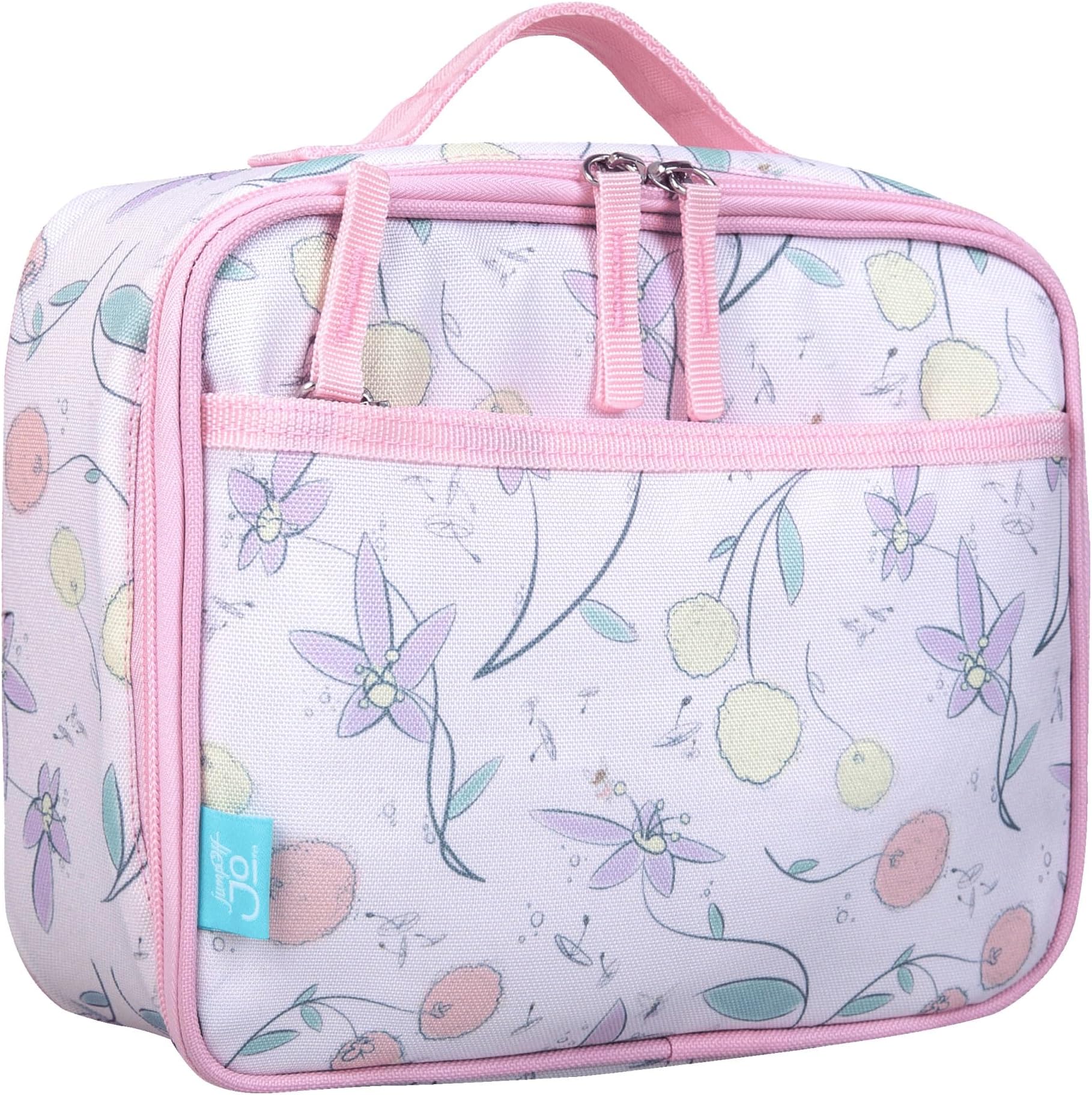 Wildkin JumpOff Jo Insulated Lunch Box – Durable, Reusable for Kids – Fairy Blossom