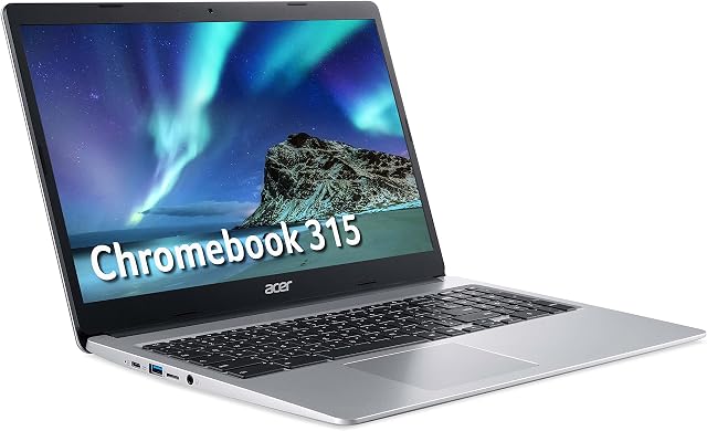 Acer Chromebook 315 CB315-3HT - (Intel Pentium N5000, 4GB, 64GB eMMC, 15.6 inch Full HD Touchscreen Display, Google Chrome OS, Silver)