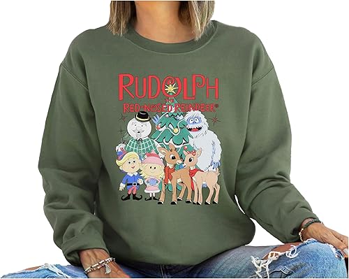 Rudolph The Red Nosed Reindeer Christmas Sweatshirt, Rudolph Xmas Sweatshirt, Rudolph Christmas Shirt, Vintage Christmas Movie Shirt