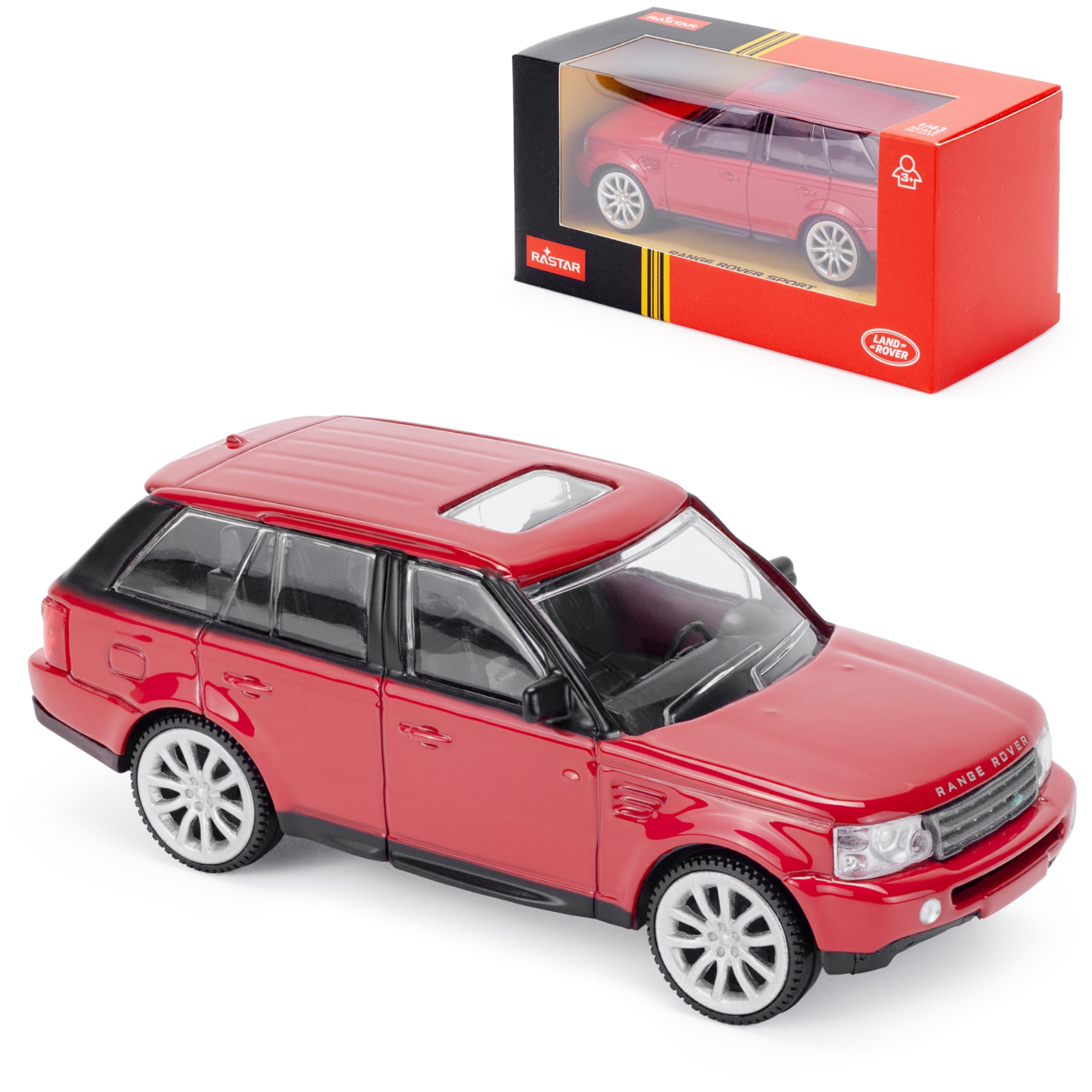 Range Rover Sport 1:43 Scale Die-Cast Model Car - Red | Detailed Collectors Edition Diecast | Official Licensed Product