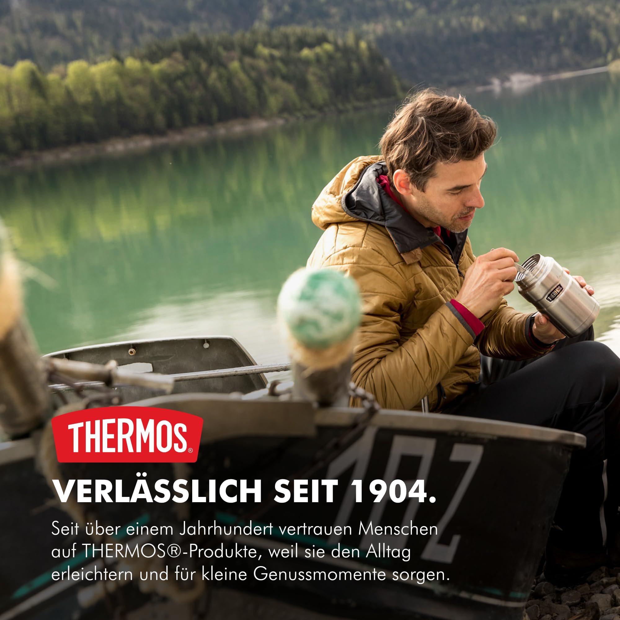 Thermos STAINLESS KING Thermobehälter für Essen schwarz matt 0 0.70 l – Bild 2