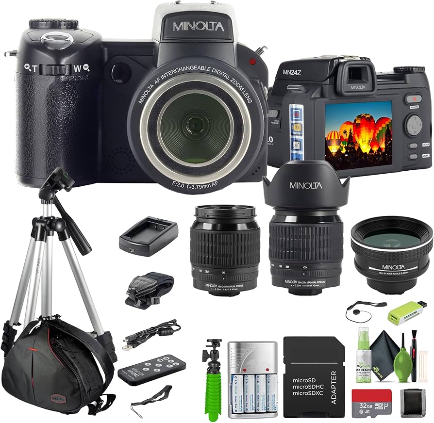 MINOLTA　カメラ＆レンズ　セット Amazon.com : MINOLTA MN24Z 33 MP Autofocus / 1080P FHD Digital