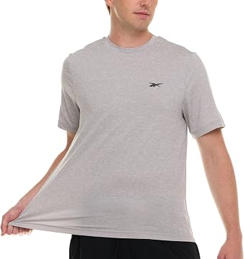 Reebok Rash Guard for Men Short Sleeve, Mens Swim Shirt, Sun Shirt UPF+ 50 UV Protection