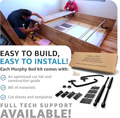 Miniatura 8 de Kit de cama Murphy Deluxe de tamaño individual, horizontal