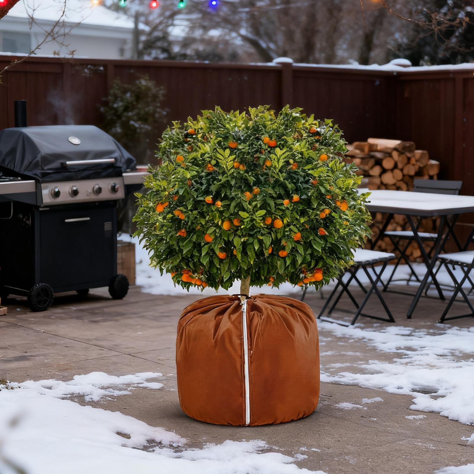 Blumentopf Frostschutz Abdeckung Wiederverwendbar Und Wasserdicht Sowie
