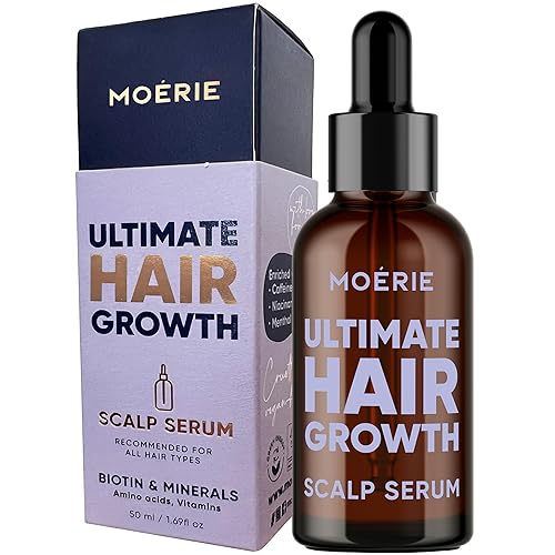 MOERIE Ultimate - Suero para el crecimiento del cabello para el crecimiento natural del cabello y el engrosamiento, tratamiento antiadelgazamiento y