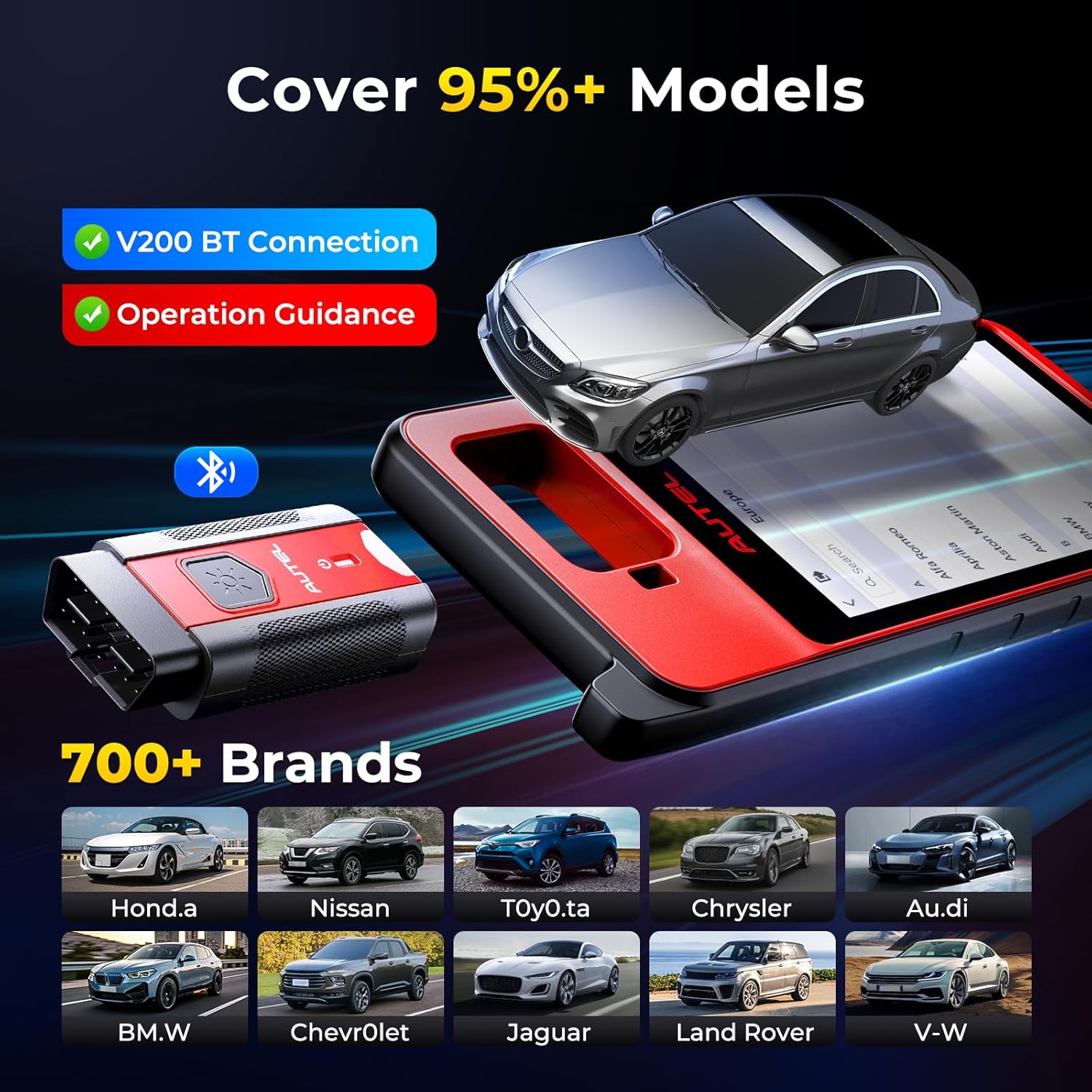 Autel Scanner MaxilM KM100 Diagnostic Tool 2026, 2026 New KM100 OBD Scan Tool for 99% Vehicles, Lifetime Update, IM508S & IM608 PRO II Lite Model, No IP Limit