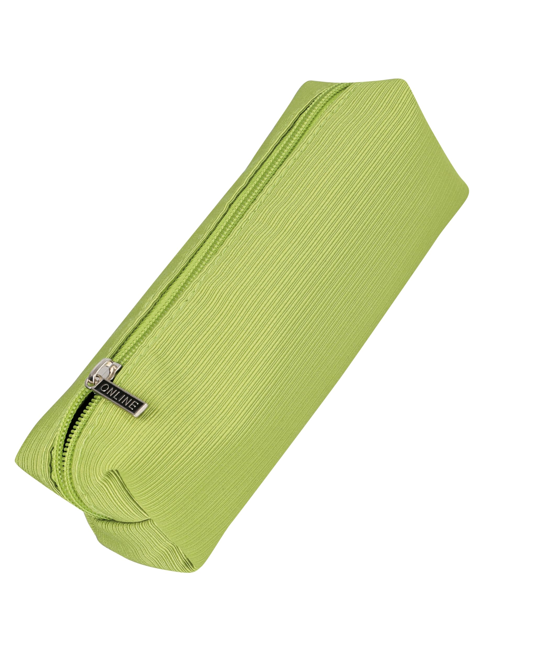 Online Pencil Case Green, Large Capacity Storage Bag, Box with Zipper, Pen case for School, Stationary Organizer for Girls and Boys, Pen Pouch with one Compartment