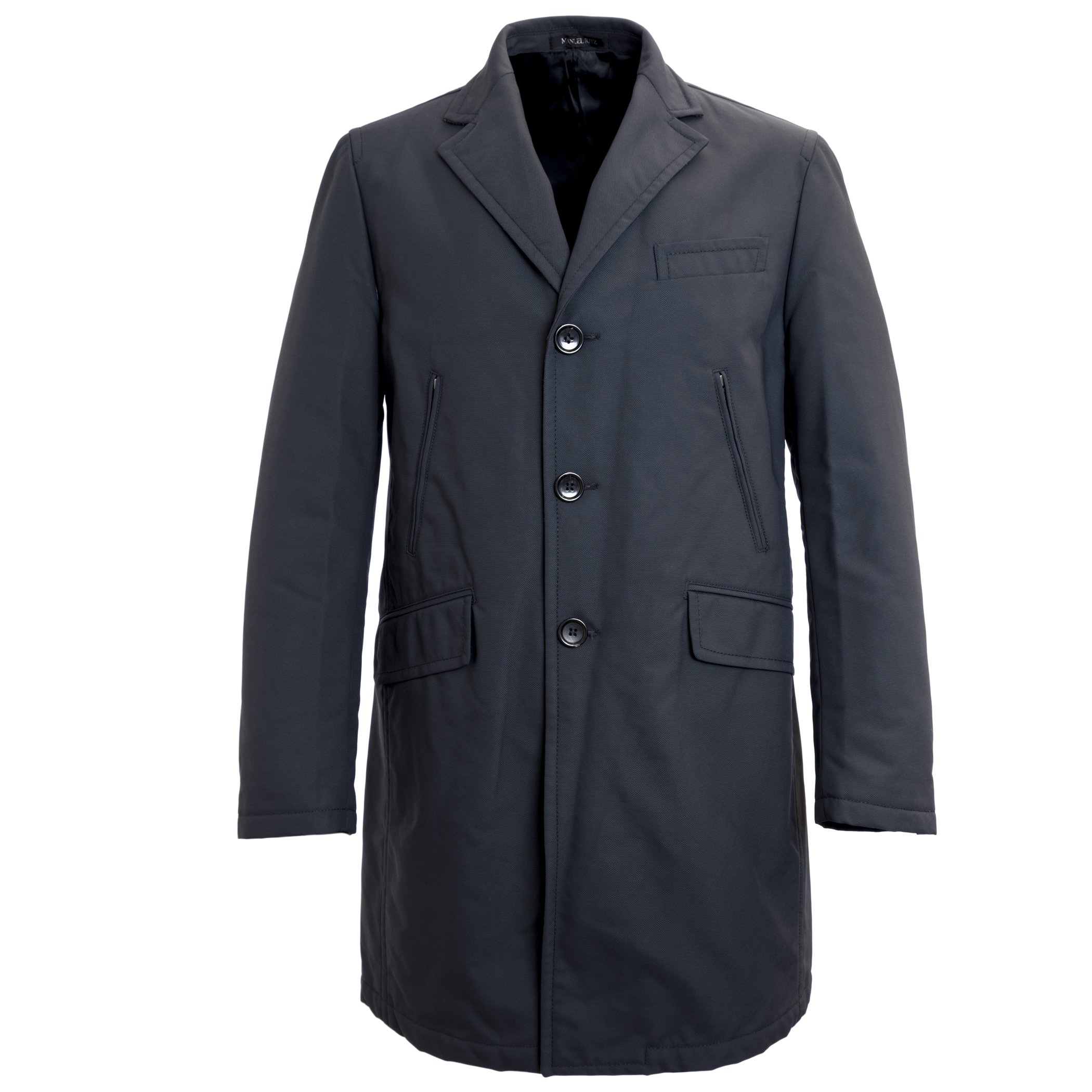 Manuel RitzRemovable Liner Long Coat IT 54 Navy Blue