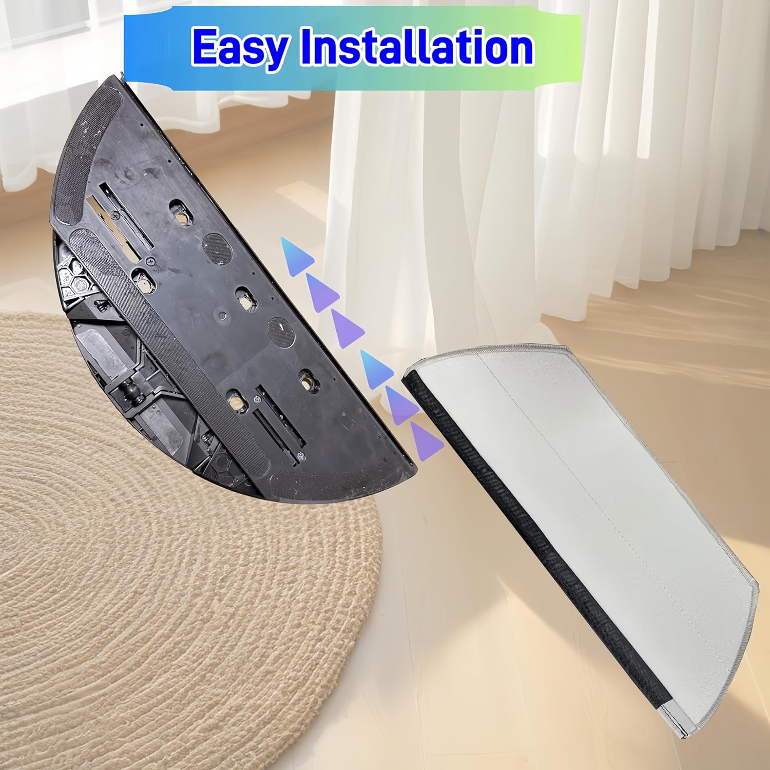 Replacement Mop Pads Compatible with Shark AV2800ZE RV2820YE RV2820ZE AV2820S AV2820AE RV2800AE RV2800S PowerDetect Never Touch Pro Robot Vacuum,Washable Reusable Replacement Microfiber Soft Mop Pads - 8