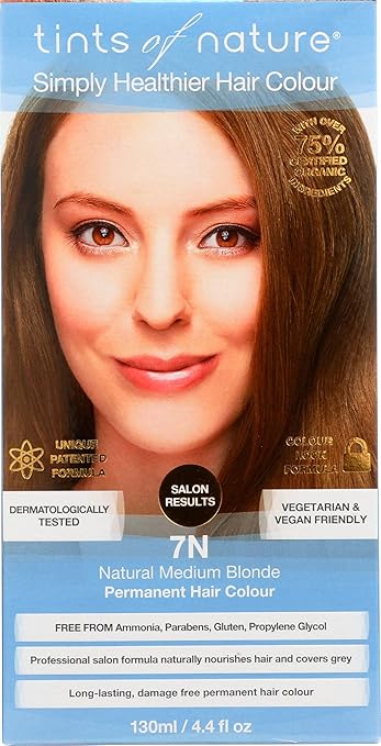 Tints of Nature Permanent Colour 7N Natural Medium Blonde -- 4.4 fl oz by Tints of Nature