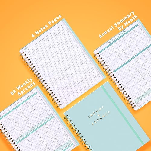 Miniatura 10 de S&O - Cuaderno de registro de ingresos y gastos para una mejor gestión del dinero, libro de registro de contabilidad, libro de registro de ingresos