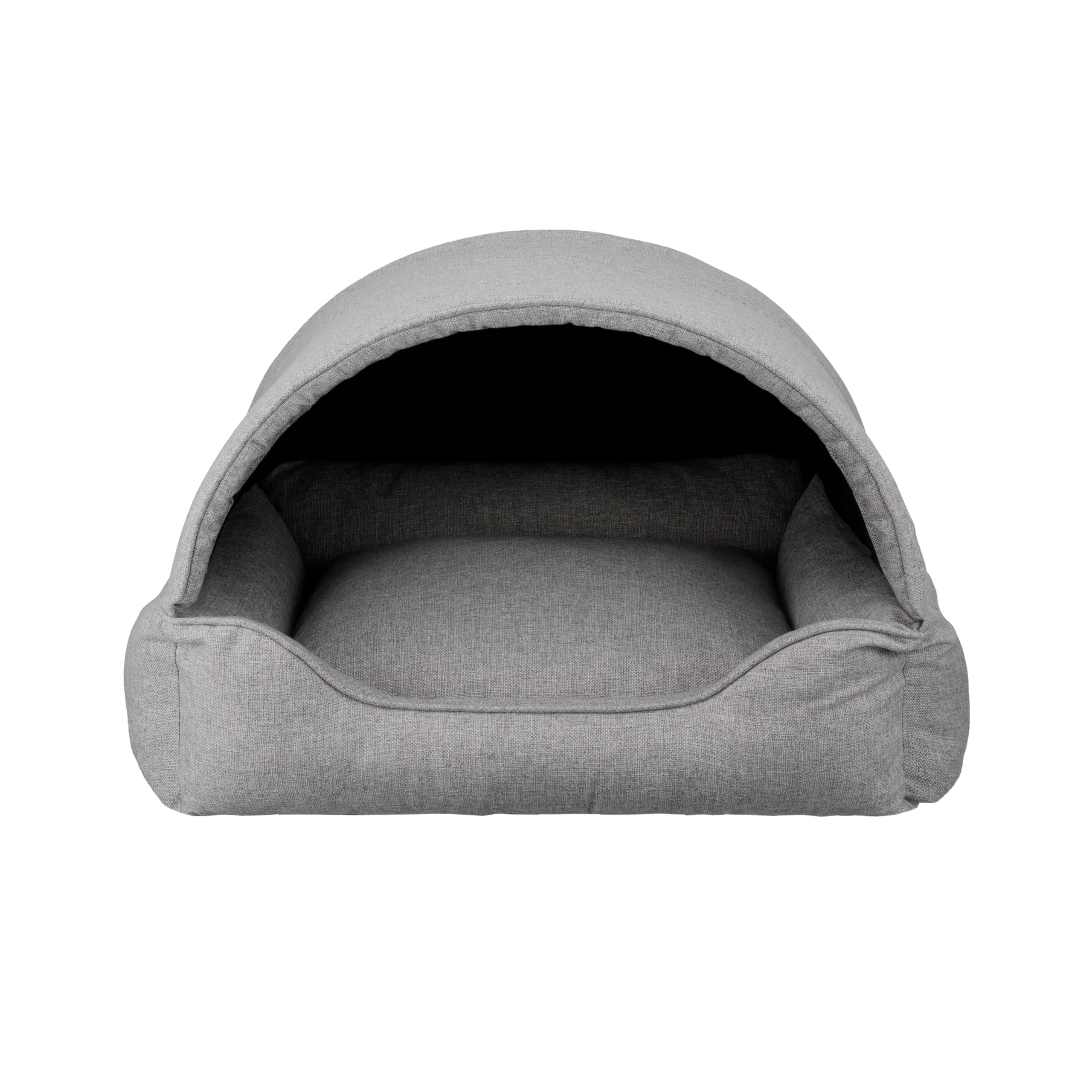 Hundebett & Hundehütte in einem - Hundehaus mit Dach für kleine und mittelgroße Hunde - Hundehöhle - Hundebox - Hundesofa - Bezug abnehmbar & waschbar - stabiles Hundekorb - 60x 47 cm