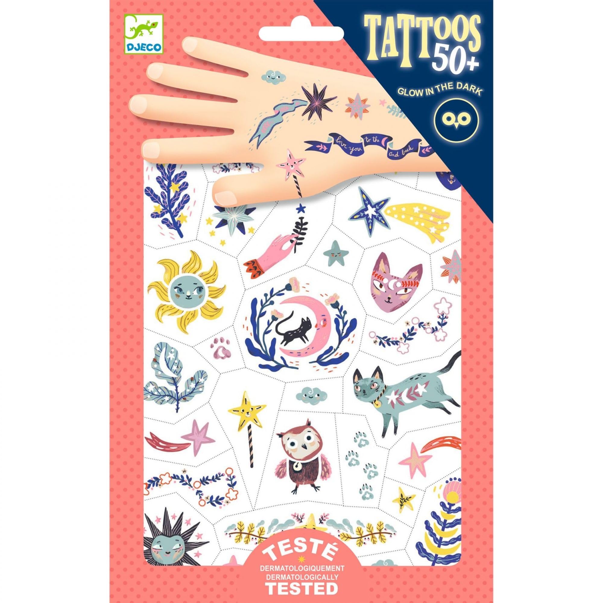 Djeco Sweet Dreams Glow in the Dark Tattoos