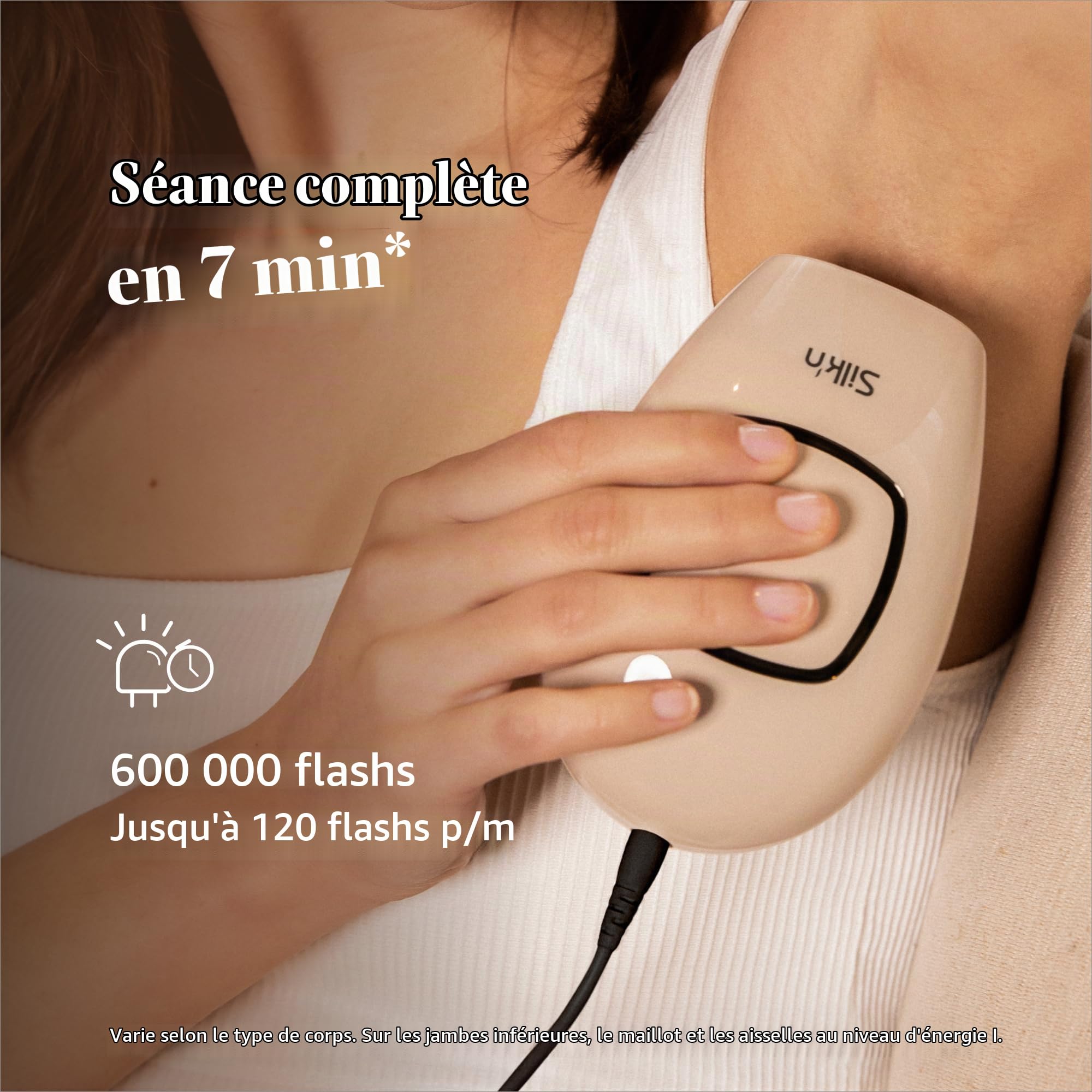 Silk'n épilateur à lumière pulsée - Infinity Fast - Appareil d'épilation IPL avec technologie eHPL - Adapté à toutes les couleurs de peau - Ultrarapide - Pour corps, visage, bikini et plus - Or rose