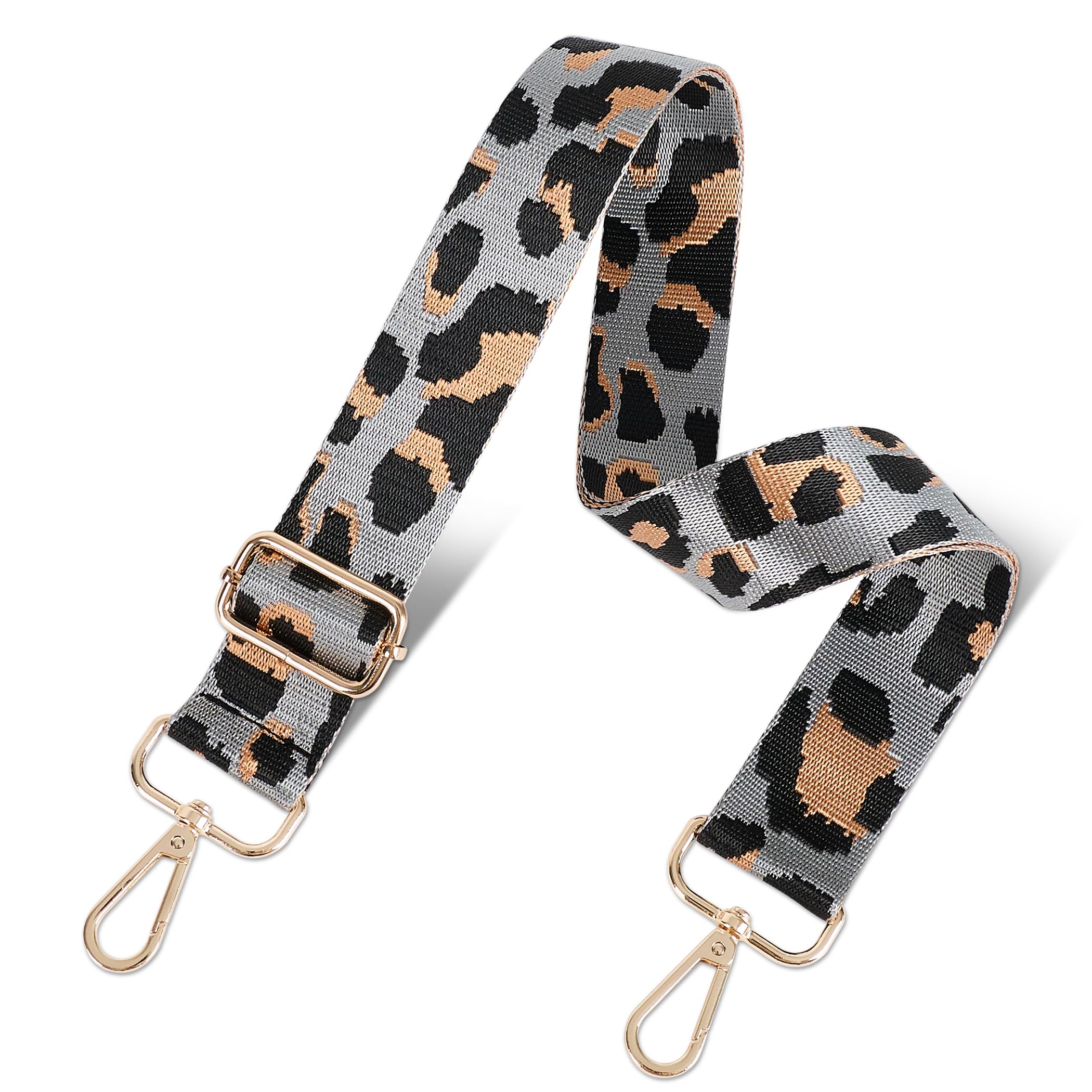 chushui Leopard Print Purse Strap for Women,Adjustable Crossbody Bag Strap