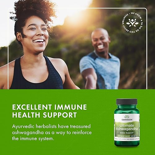 Miniatura 6 de Swanson Ultimate Ashwagandha KSM-66 - Suplemento de hierbas que apoya niveles de estrés saludables y relajación - Fórmula natural para promover una