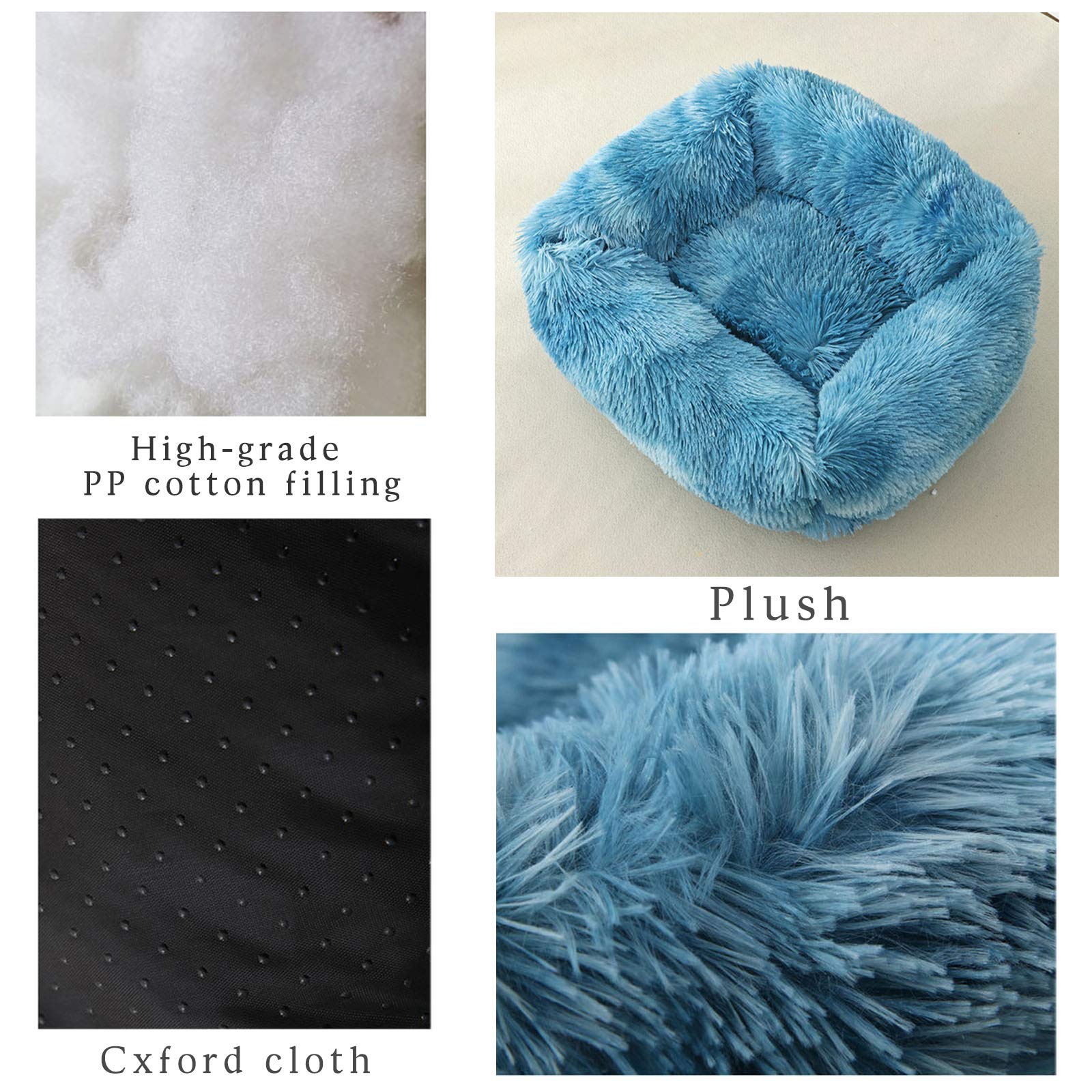 pawstrip Dog Bed, Soft Long Plush Winter Cat Bed - Image 3