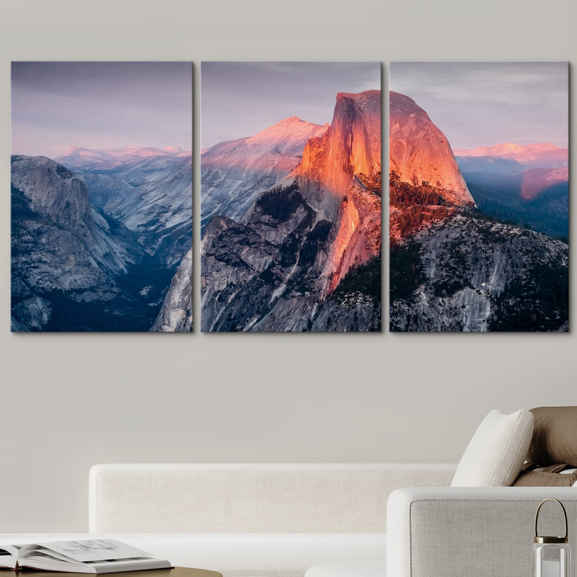 Amazon.com: wall26 - 3 Panel Canvas Wall Art - Majestic Natural