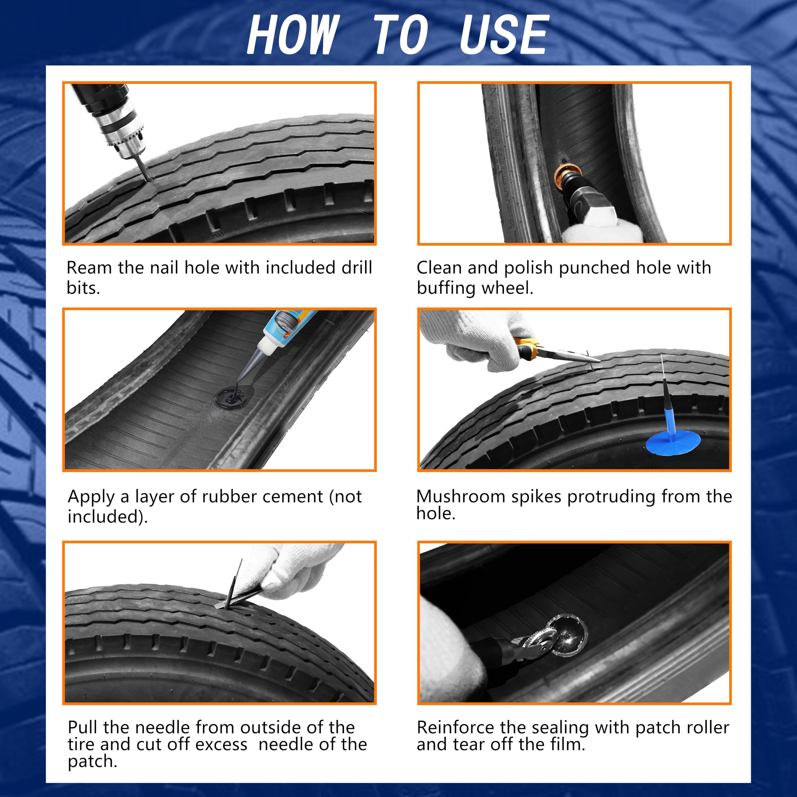 Steelman 1/8 In. Tire Repair Patch/Plug Combo (25-Pack) JSG381 - The Home Depot - Foto 2