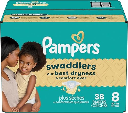 Miniatura 16 de Pampers Swaddlers - Pañales desechables muy suaves para bebé talla 8, 38 unidades