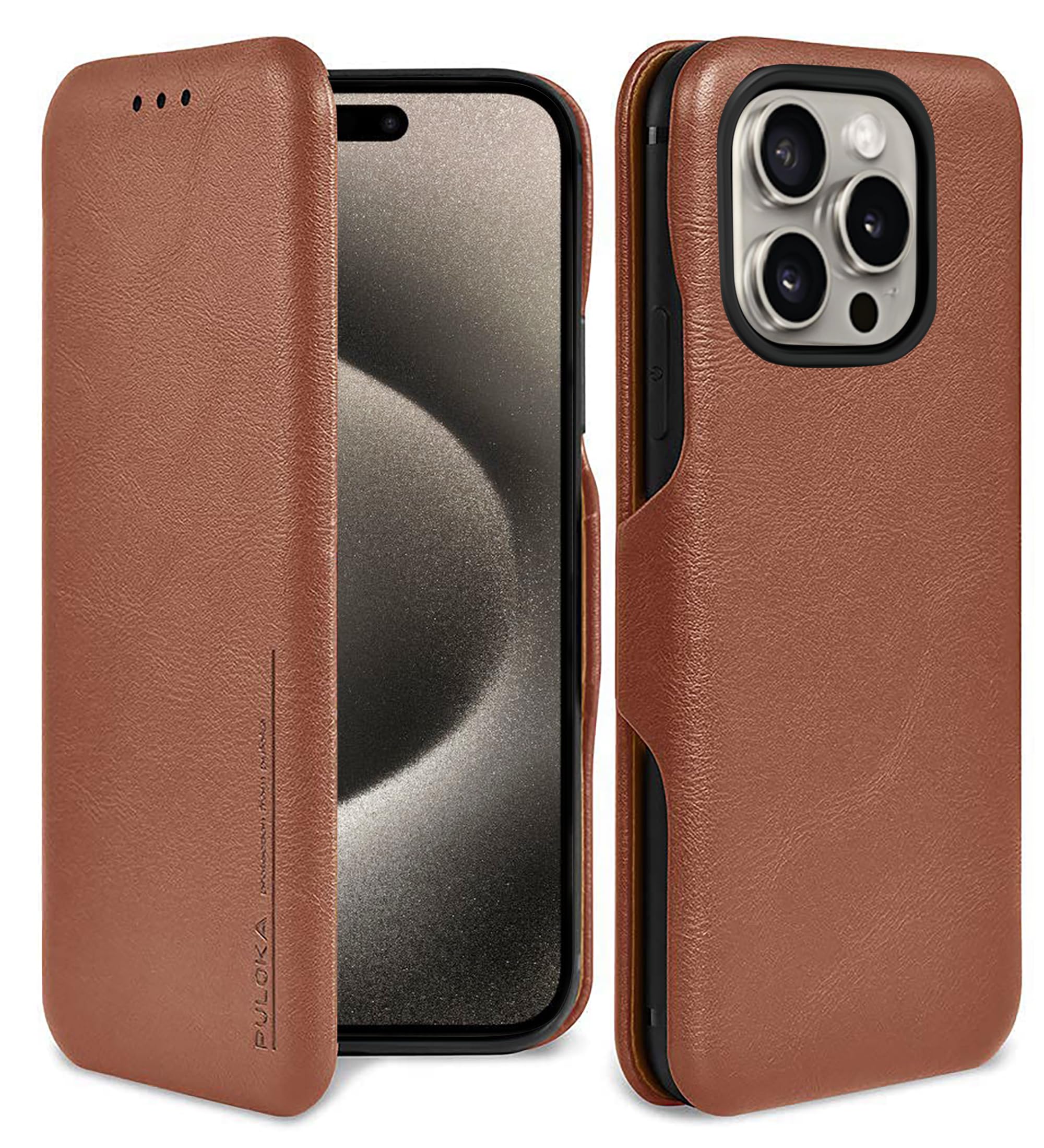 psychogunBONAVENTURA iPhone 15Pro ケース iPhone 15 Pro Max Back Cover Case Shrink Leather