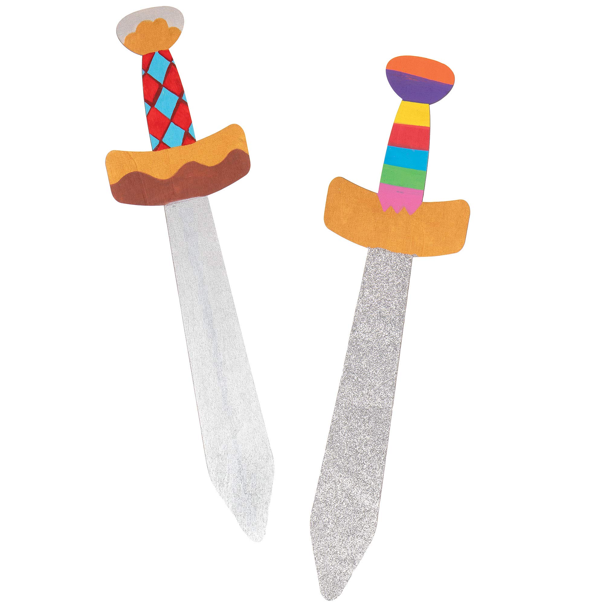 Spade Ninja Di Legno (Confezione Da 4)- Ideale per Progetti