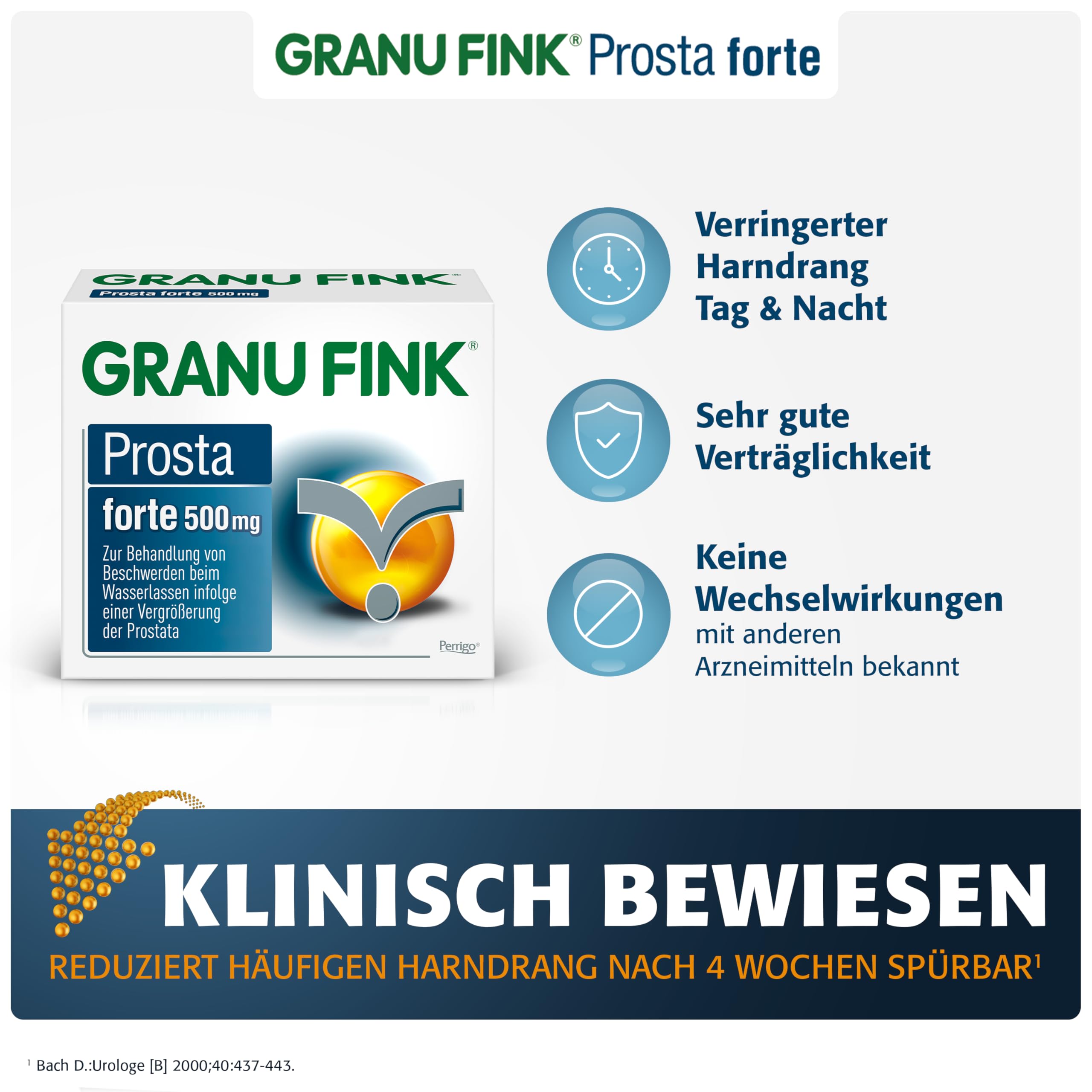 GRANU FINK Prosta forte 500 mg Hartkapseln, 140 St. Kapseln