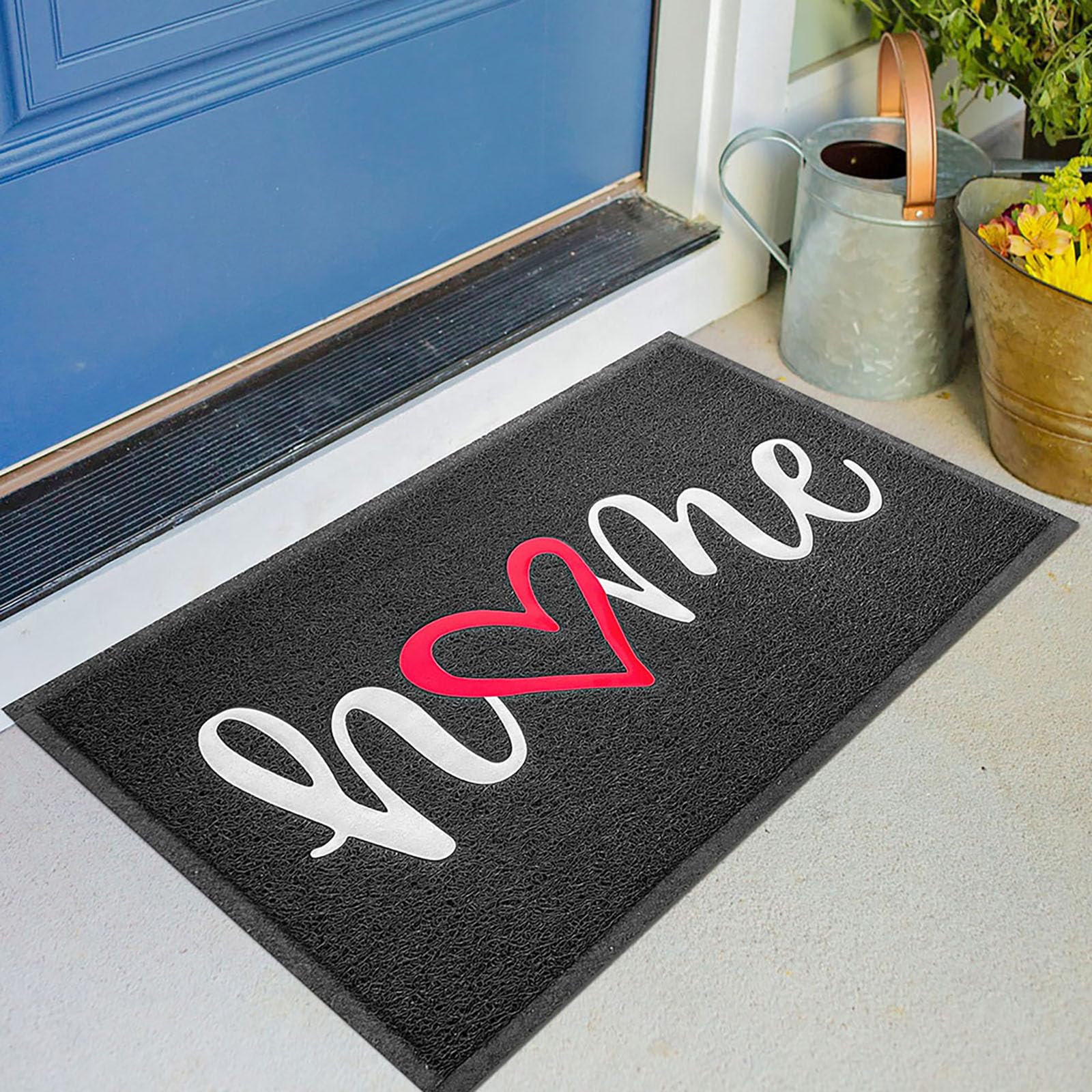 KILOCOCO Door Mat Outdoor Doormat Welcome Mat, Funny Home Mats Non-Slip Front Door Mat for Entrance, Easy Clean Indoor Door Mats for Garage, Yard,