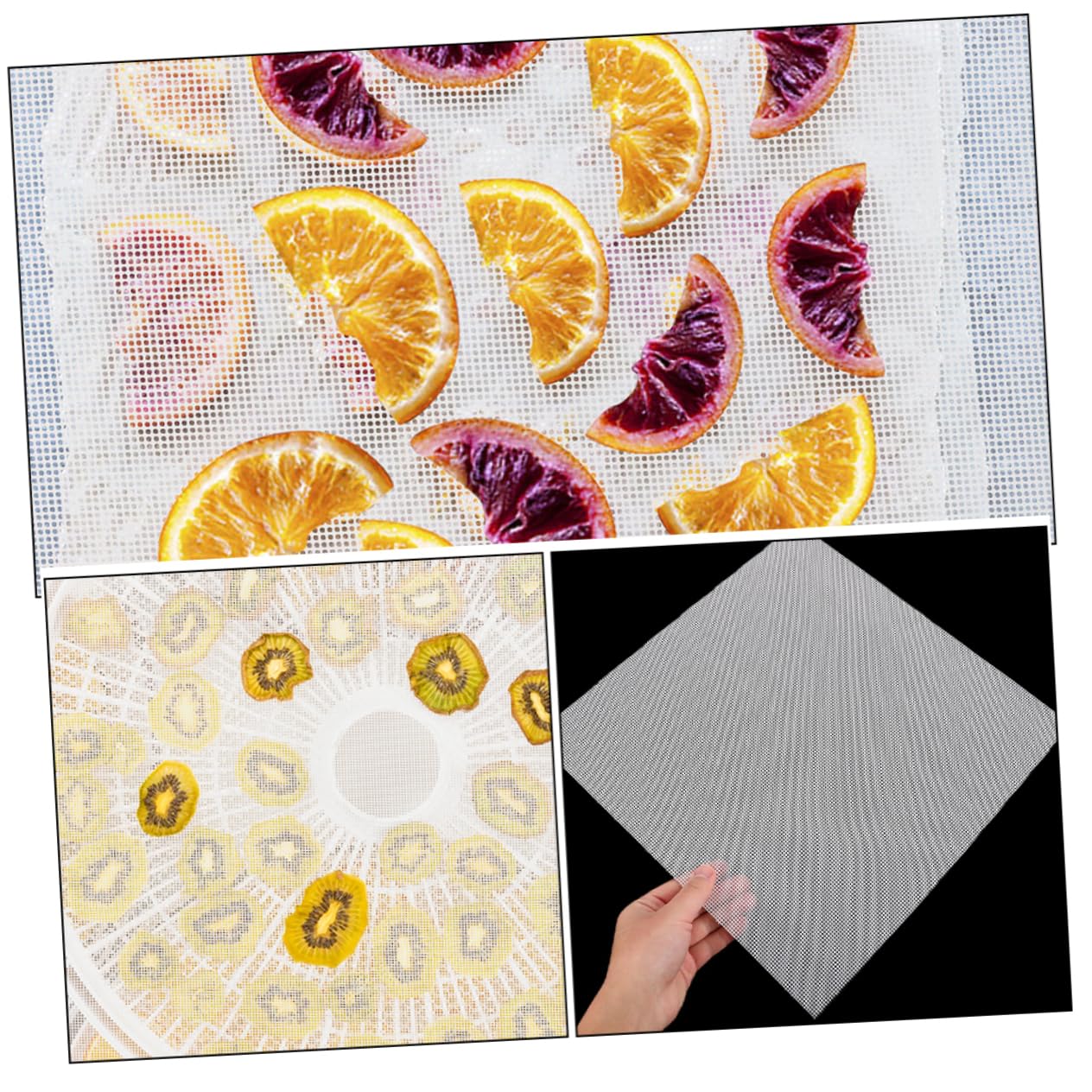 Hojas De Deshidratador De Silicona De 12 Piezas Para El Secado De Alimentos Esteras Antiadherentes Reutilizables Para Frutas Y Accesorios De Deshidratador Esencial De Vegetales