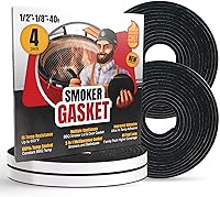 Vista 8 de Junta para Big Green Egg L/XL/XXL – Paquete de 2 sellos de juntas de ahumador de 8 pies – Junta BGE 7/8" x 1/8" Fieltro - Compatible con Big Green