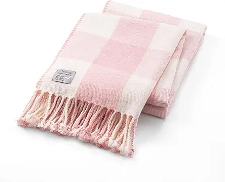Classic Checkered Blanket - Faux Cashmere Plaid Throw...
