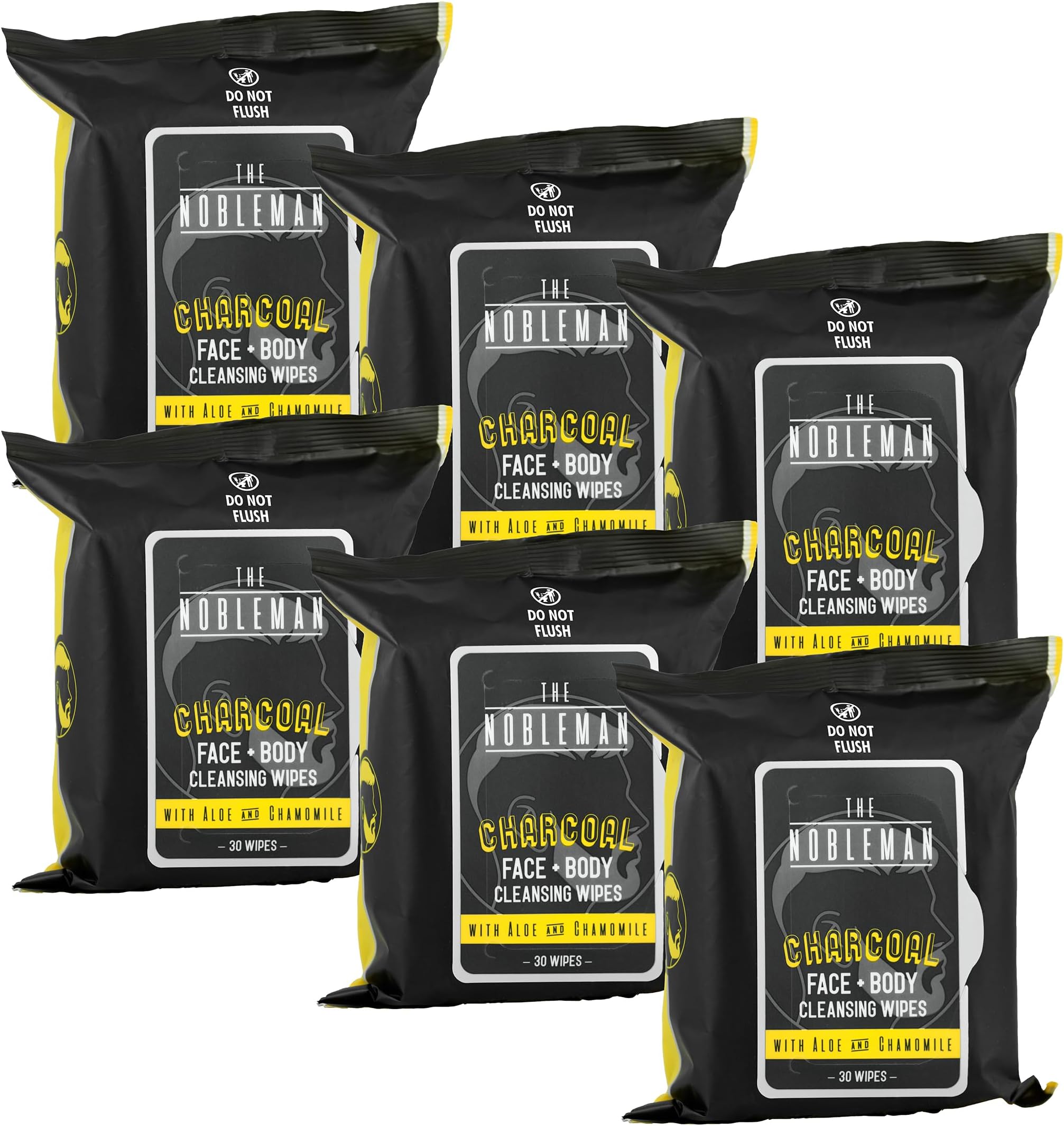 The Nobleman Cleansing Wipes 6 Pack (180 ct., Chamomile)