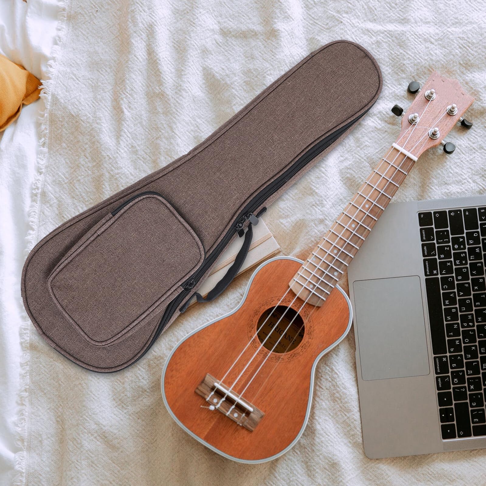 GALPADA Ukulelen Aufbewahrungstasche aus Nylon und Schwamm Langlebig und Formstabil für Ukulele Reisen und Tägliche Nutzung