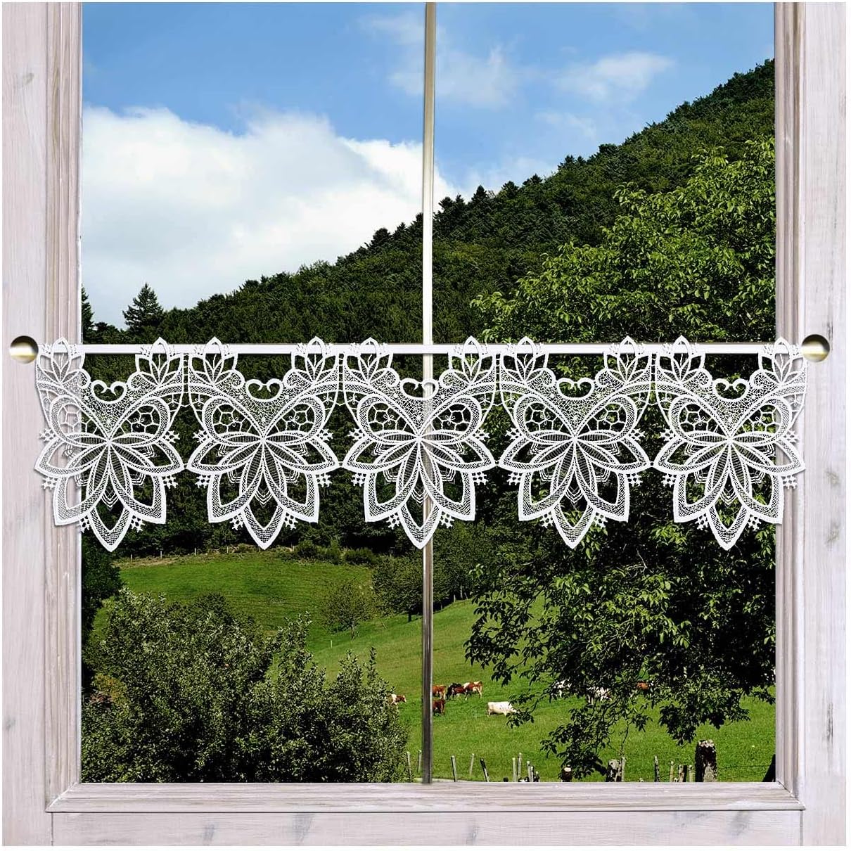 Amazon.de: DSD Design-Studio Drechsler Feenhaus-Scheibengardine Jannica ...