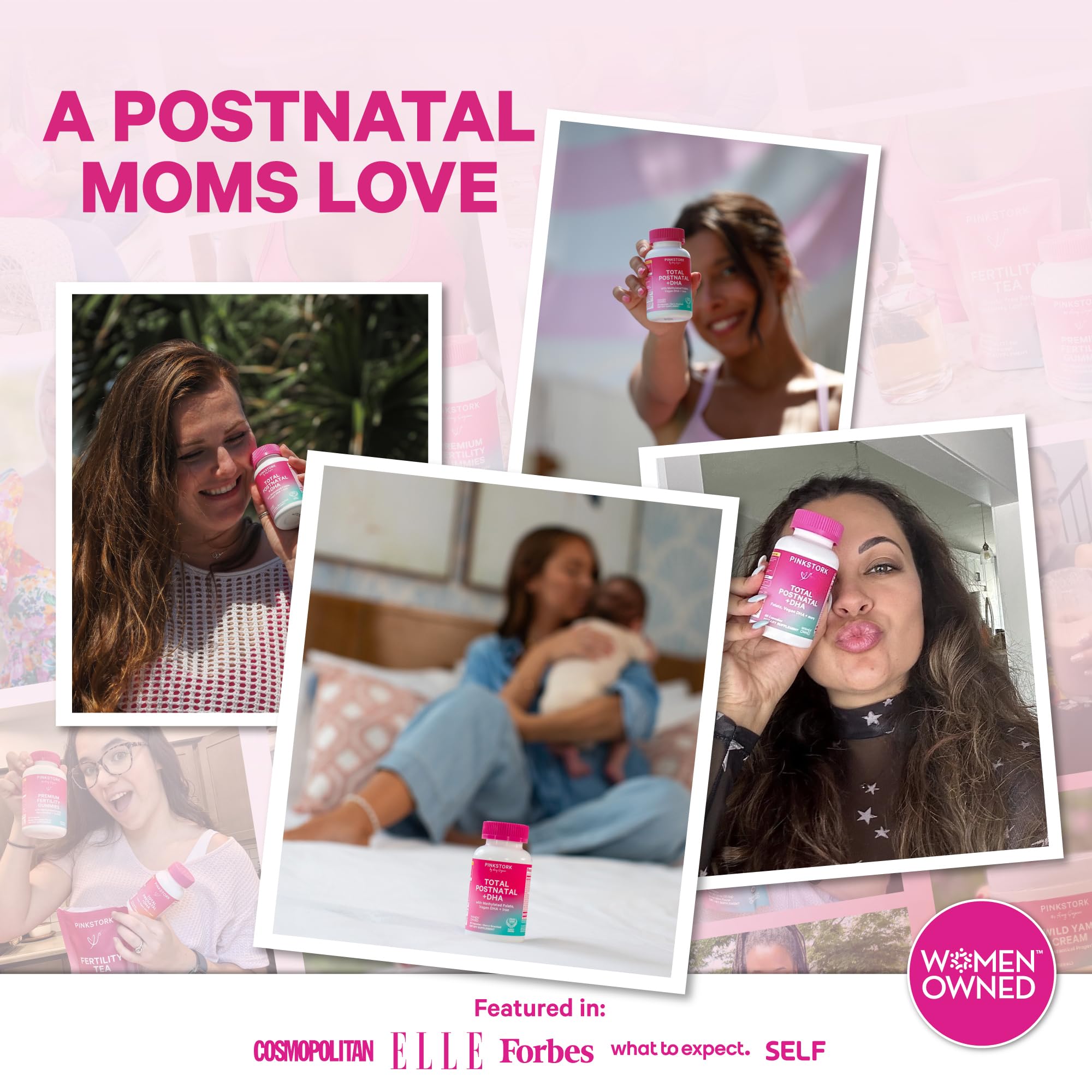 Pink Stork Postnatal Gummy Vitamins + Lactation Support | 60 ct — Amazon image 8