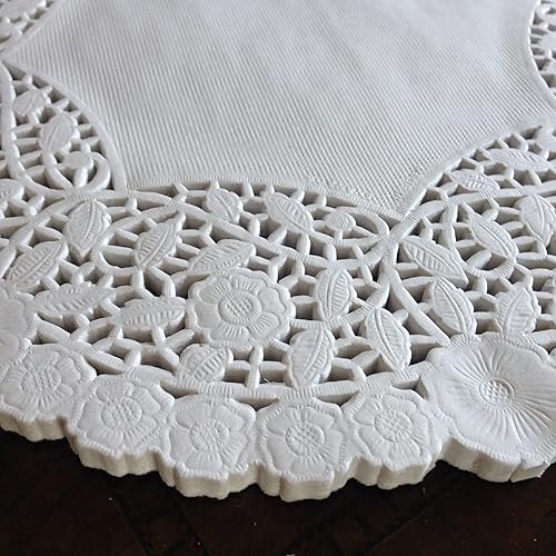 Miniatura 9 de 50 piezas de Doileis redondas de papel de aluminio negro, fabricadas en los Estados Unidos de 6 pulgadas