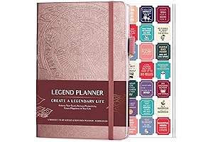 Legend Planner - 2019 Weekly & Monthly Life Planner (A5, Rose Gold)