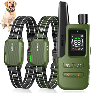 Dog Shock Collar - 4500FT Dog Training Collar with Remote, IPX8 Waterproof Electric Dog Collar with 4 Training Modes, Security Lock, Rechargeable eCollar for 10-120lbs DogsLight Blue 1 Pack