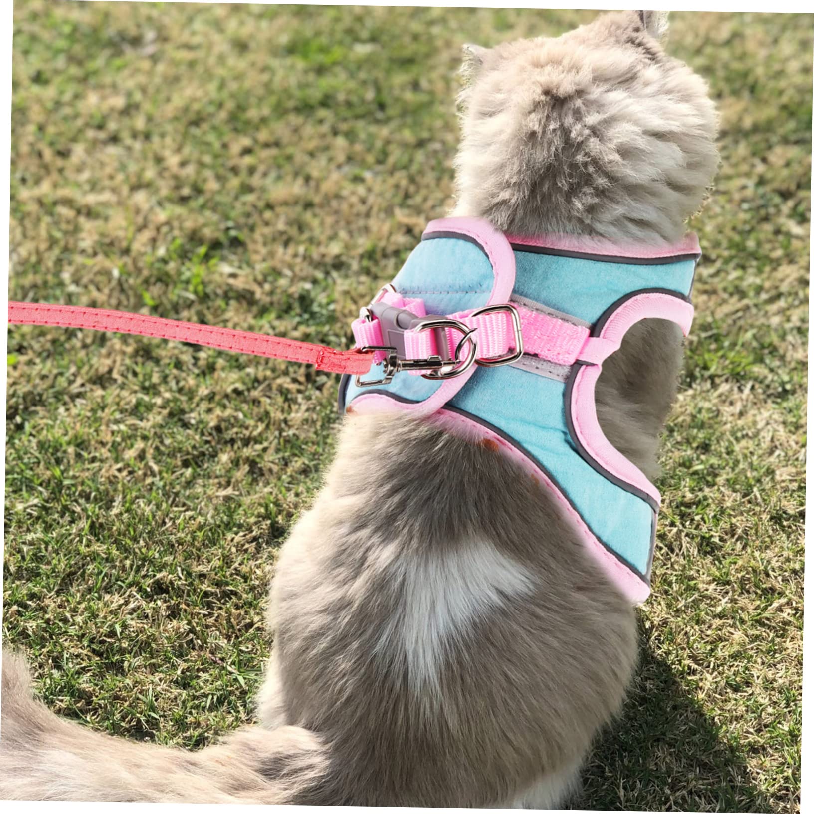 Mipcase 3sätze Verstellbares Katzengeschirr Und Set Ausbruchsicheres Design Atmungsaktives Mesh Für Katzen Und Kätzchen Mit Reflektierenden Elementen -grün