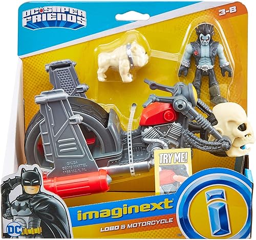 Miniatura 8 de Fisher-Price Imaginext DC Super Friends Lobo - Figura posable y juguete transformador de motocicleta para preescolar a partir de 3 años
