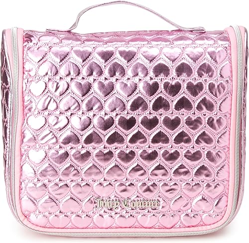 Miniatura 4 de Juicy Couture Bolsa de cosméticos para mujer - Kit de maquillaje y artículos de tocador de viaje colgantes, estuche organizador de accesorios de