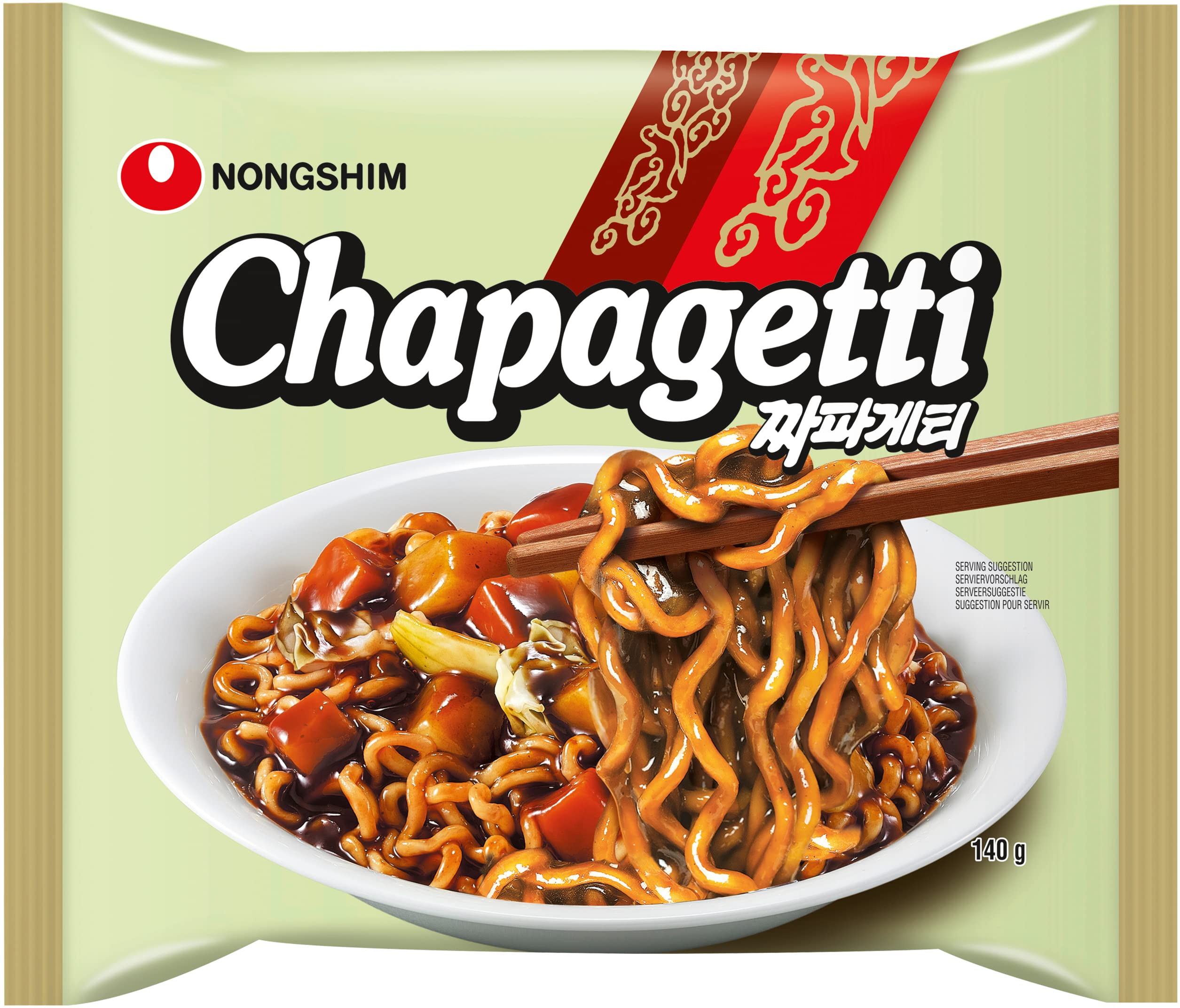 NONGSHIM - Instant Nudelnsuppe Chapagetti, 20er pack (20 X 140 GR) & Instant Nudelsuppe Champong, 20er pack (20 X 124 GR)