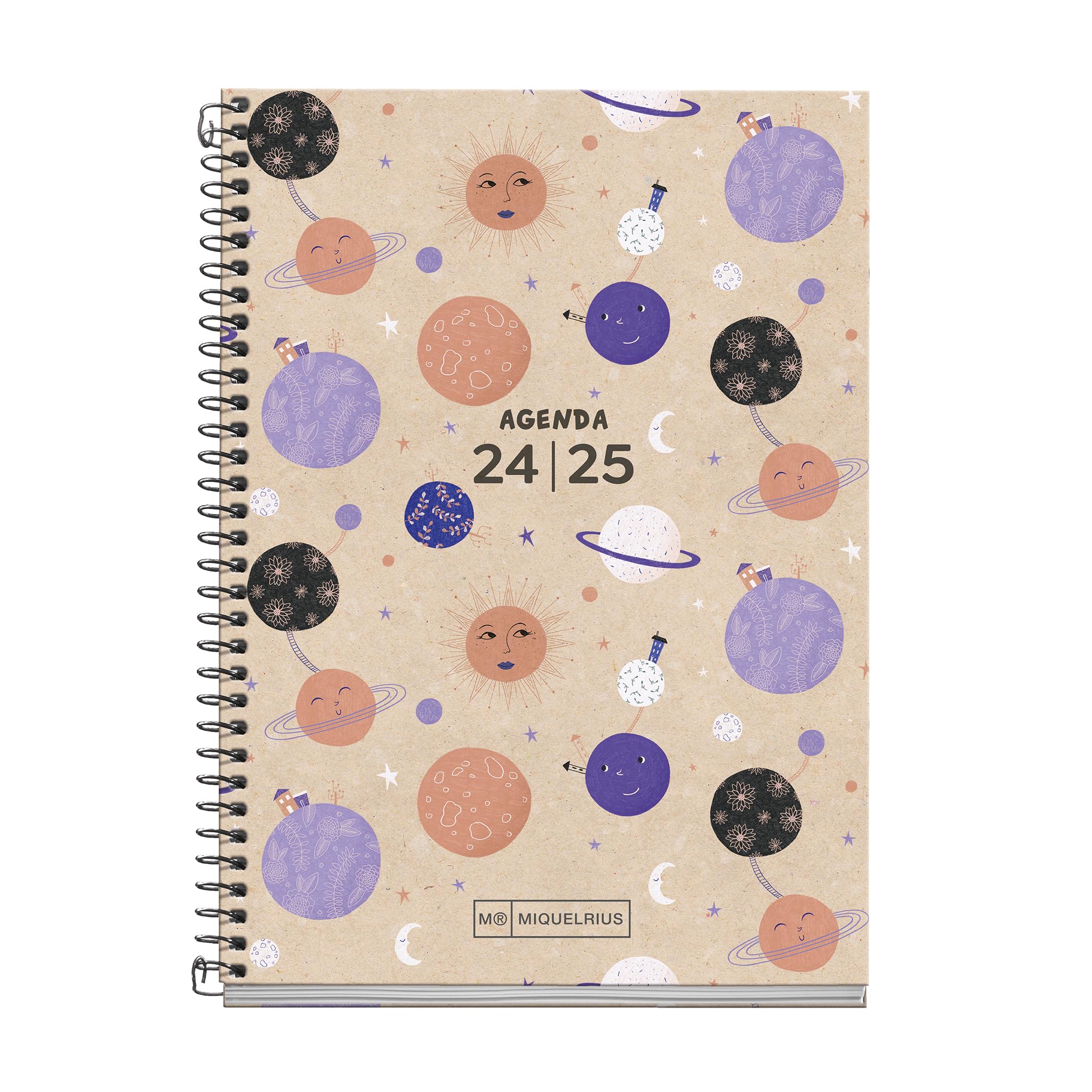 Miquelrius, School Diary 2024-2025, September 2024 to June 2025, Size 117 x 174 mm, Weekly View, Recycled Cover