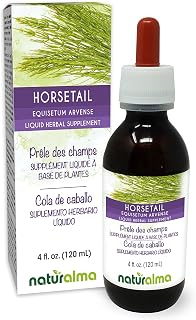 Naturalma Horsetail (Equisetum arvense) herb Alcohol-Free Tincture - 4 fl oz Liquid Extract in Drops - Herbal Supplement - Vegan