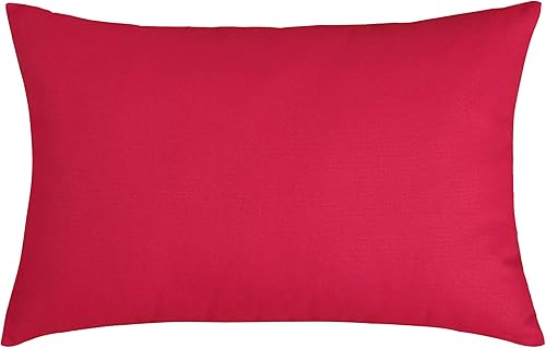 Miniatura 2 de TangDepot - Funda de almohada hecha a mano 100% lona de algodón, Algodón, Rojo sandía
