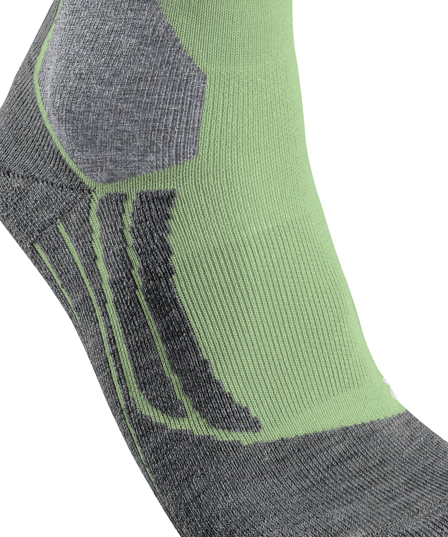 FALKE Kobiety Skarpety narciarskie SK2 Intermediate W Kh Wełna ciepłe grube 1 Para, Zielony Quiet Green 7378, 39-40