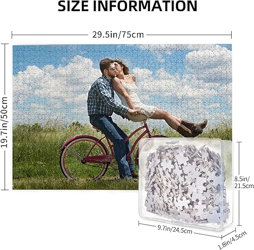 Miniatura 3 de Rompecabezas personalizado de fotos de 1000500300 piezas, rompecabezas de madera personalizado para regalos para familia, boda, mascota, 1000 piezas