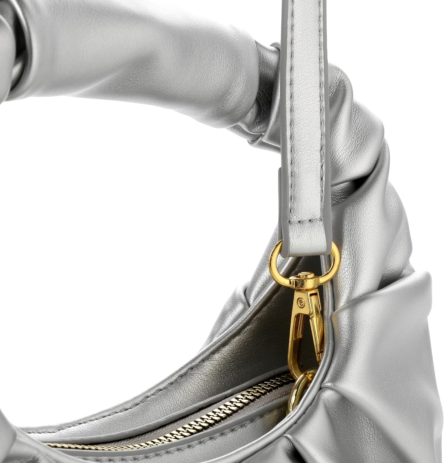 Clutch Purse for Women - Evening Clutch PU Leather Pleated Bag Designer Handbag for Party Prom Wedding - Image 6